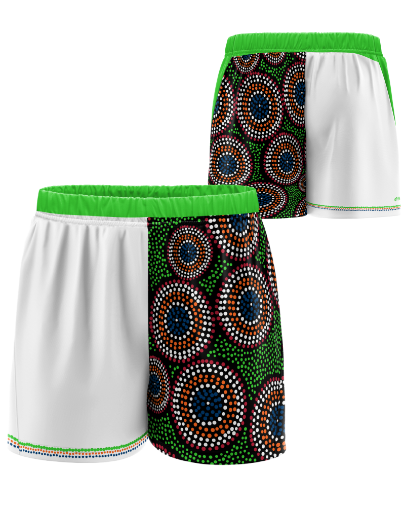 Indigenous Artwork Sports Shorts – Lewis Burns Design