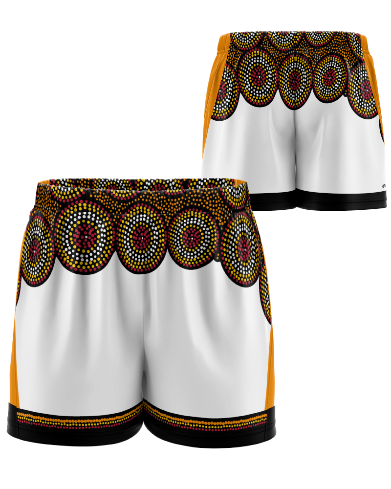 Indigenous Artwork Sports Shorts – Lewis Burns Design