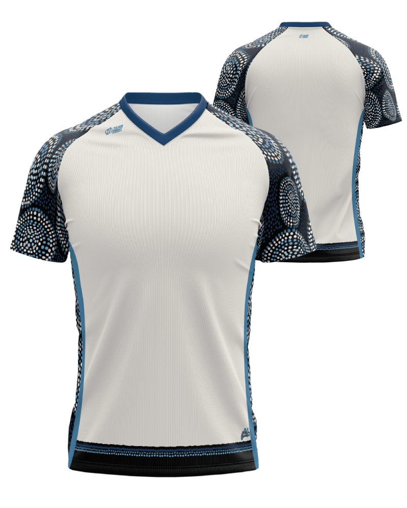 Indigenous Artwork Sublimated Jersey Raglan – Lewis Burns Design