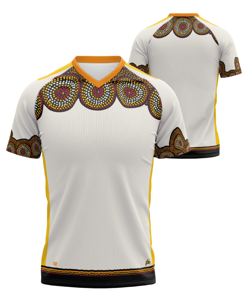 Indigenous Artwork Sublimated Jersey Raglan – Lewis Burns Design